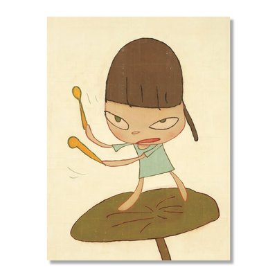 Yoshitomo Nara: Marching on a Butterbur Leaf Print 奈良美智 限定海報