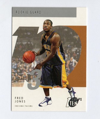 NBA 2002 TOPPS TEN ROOKIE  #123  FRED JONES RC 新人卡
