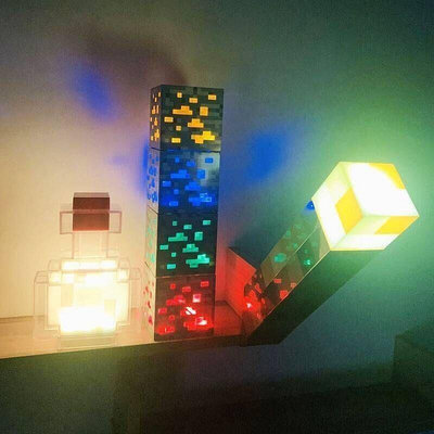 Minecraft 我的世界 當個創世神 實體展示燈 礦石燈 造型燈 火把燈 火把B34