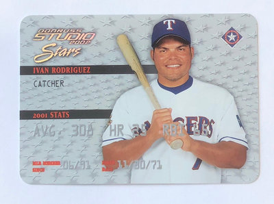 [MLB]2002 Studio Ivan Rodriguez #SS-2 特卡/ 印刷簽名