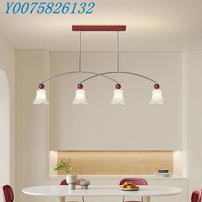 LED餐廳吊燈法式奶油風吧臺餐廳吊燈燈具現代簡約創意餐桌吊燈