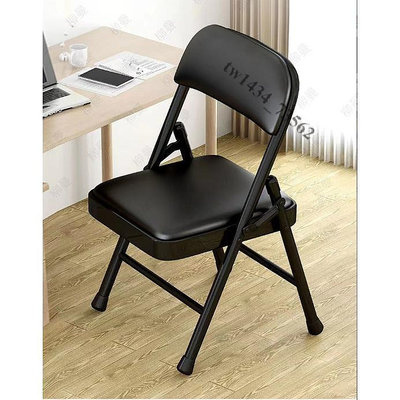【廠家直銷】 中高摺疊椅子35cm厘米高成人矮椅家用靠背椅學生學習便攜座椅凳子