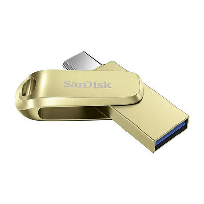 SanDisk Ultra Luxe 128G USB Type-C OTG 金屬隨身碟 香檳金 (SD-DDC4-GD-128G)