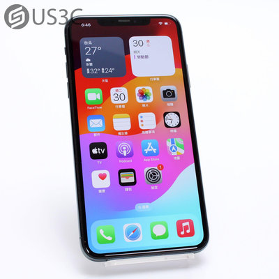 【US3C-台南店】【一元起標】台灣公司貨 Apple iPhone 11 Pro Max 256G 6.5吋 夜幕綠 超RetinaXDR顯示器 二手手機