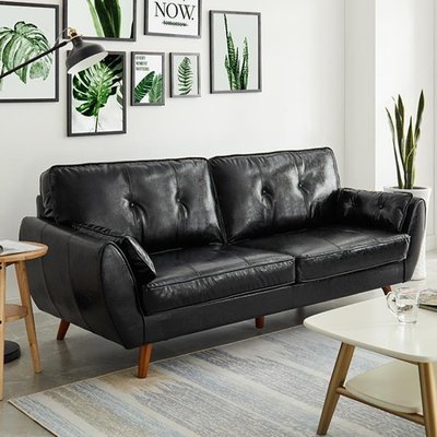 雙人座皮沙發組合客廳三人位整裝現代簡約北歐日式小戶型皮藝沙發超夯 正品 活動 優惠