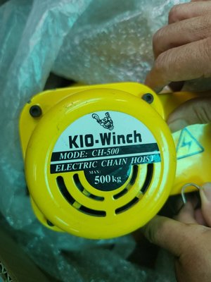 【有顆蕃茄公司貨】基業牌(KIO)_CH-500 迷你型電動鏈條吊車 (二手品)