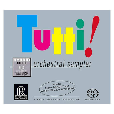 曼爾樂器 正版 TUTTI 管弦樂合集 無敵天碟 發燒古典音樂 SACD CD碟片