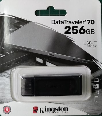 【台中自取】全新 金士頓Kingston DT70/256GB DataTraveler 70 USB Type-C