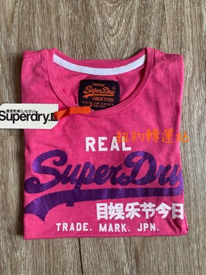 全館結束營業出清單一價再免運!美國Superdry極度乾燥棉質全新正品女生舒適圓領短T短袖上衣