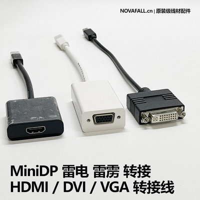 迷你Mini DP MiniDP雷電2雷靂2轉HDMI DVI VGA轉接線視頻線信號線