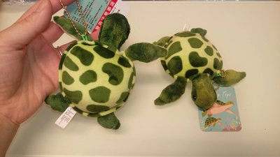 ///可愛娃娃///~4吋仿真海龜玩偶~按會嗶嗶叫的小海龜絨毛娃娃~綠海龜~吊飾--約12分