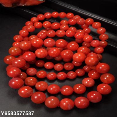 【熱賣精選】瓦西南紅佛珠手串一組6條 品質如圖 顏色紅潤 尺寸8到11mm
