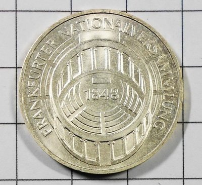 AC165 德國1973年 法蘭克福國民議會 銀幣