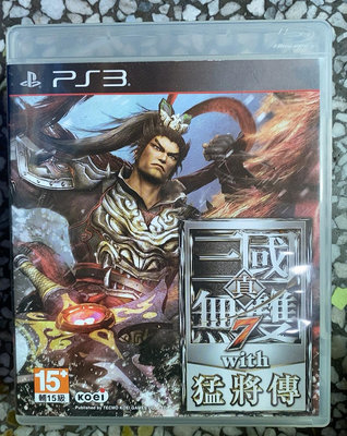 PS3 游戲 真三國無雙7with猛將傳 港版中文 盤面微痕11160