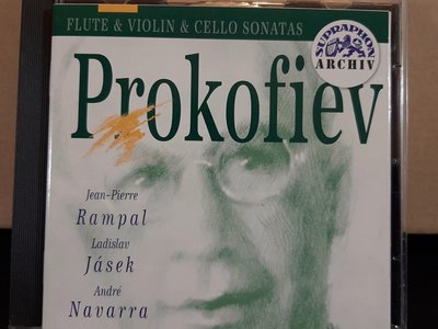 Rampal,Jasek,Navarra,Prokofiev-Flute,Vi&Cell.S朗帕爾，賈塞克，納瓦拉，普羅柯菲夫-長笛，小提琴獨奏，大提琴-奏鳴曲