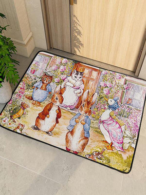 現貨：peter rabbit彼得兔入戶進門地墊卡通歐美童話衛生間廁所防滑腳墊