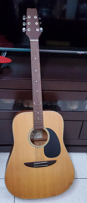 吉他台灣勝豐民謠吉他木製有背袋有使用音準正常，只能面交過超商尺寸