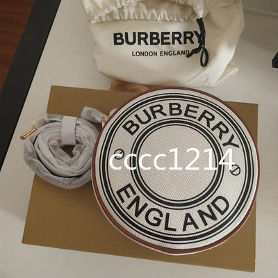 Burberry Louise 圓餅包 肩背/斜背包 2020新款標誌圖案帆布 80276021