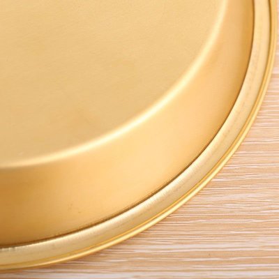 加厚銅盤器純黃銅盤子銅器餐銅盤純銅盤銅蒸雞盤多規格特價托盤~特價