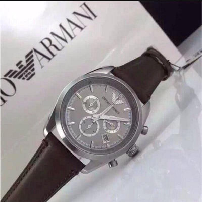 七七代購#Armani阿瑪尼 全新 男士手錶ar6040氣質經典 明星同款