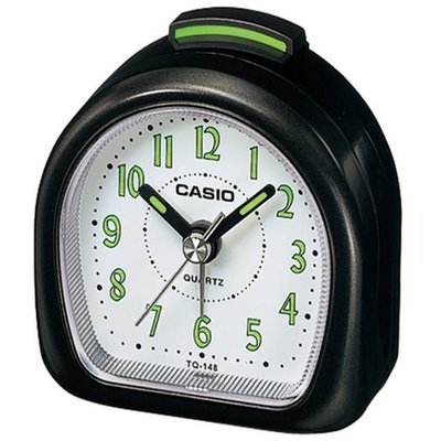 【威哥本舖】Casio台灣原廠公司貨 TQ-148-1 桌上型鬧鐘 夜光指針鬧鐘