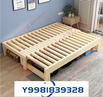 實木沙發床抽拉伸縮床多功能小戶型單人雙人坐臥兩用可折疊推拉床 買它 買它-桃園歡樂購