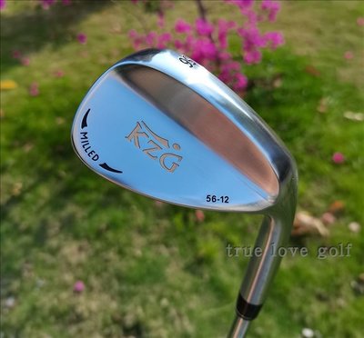 高爾夫球桿 KZG 亞洲品牌 高爾夫球桿 銀色56度鍛造軟鐵挖起沙桿 打擊面銑螺
