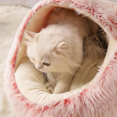 狗狗貝殼窩貓窩冬季保暖寵物窩貓咪狗狗窩寵物用品四季通用睡覺用 自行安裝