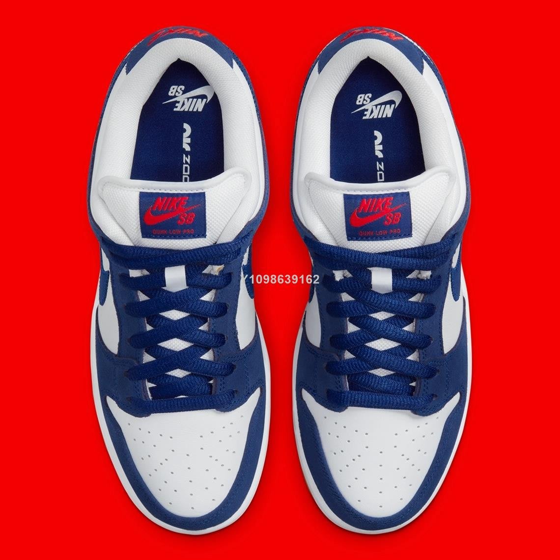 代購】Nike SB Dunk Low LA Dodgers 藍白焦糖底泡泡糖低幫休閒滑板鞋