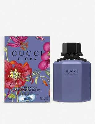 Gucci Flora 最新限量版 幻紫 華麗梔子花  Gorgeous Gardenia 淡香水 50ml  保證百貨公司購入正品