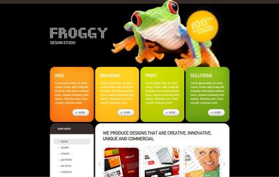 FROGGY 響應式網頁模板、HTML5+CSS3、網頁特效  #10391