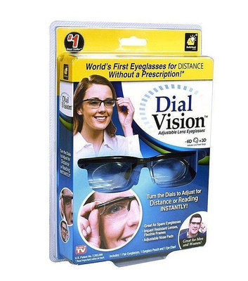 美美小鋪 【dial vision可調焦視鏡眼鏡】變焦花鏡放大鏡通用調節眼鏡　滿300元出貨