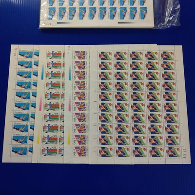 【大三元】中國大陸郵票-1992-8第25屆奧林匹克運動會郵票-新票四全1套-1大全張(版張50套)1標-原膠上品-挺版