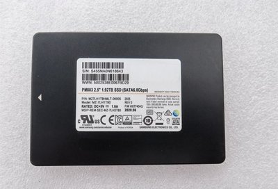 Samsung/三星 PM883 1.92T SATA 2.5寸 SSD 固態硬碟 全新