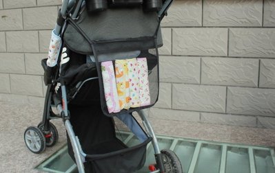 【巧虎隊長】通用型娃娃車置物袋 嬰兒推車掛袋收納袋