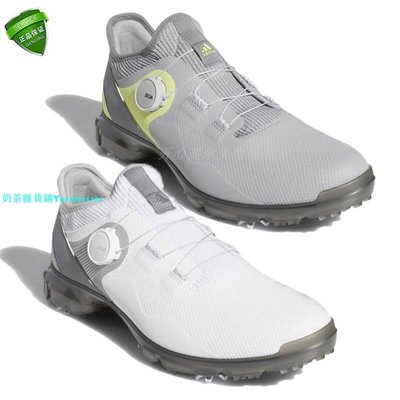 正品保真 Adidas FZ1031 新款男士高爾夫球鞋 帶釘 BOA 防水舒適
