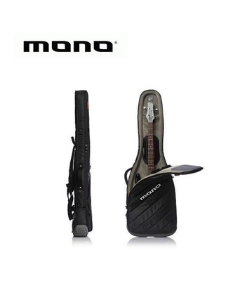 【現代樂器】免運！美國MONO M80 VERTIGO M80-VEB-BLK 電貝斯袋 BASS袋 防潑水 黑色灰底