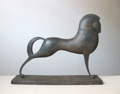 【ZEN CASA】西洋造型銅雕馬舊物擺件收藏品