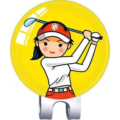 高爾夫球帽夾golf Mark 果嶺馬克球帽夾高爾夫帽子可愛熊貓