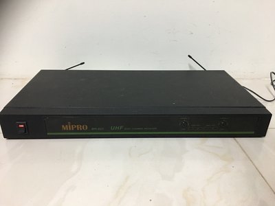 MIPRO MR823 雙頻道UHF 無線麥克風/ 只有主機 (只有上電測試無配件當測試零件機)