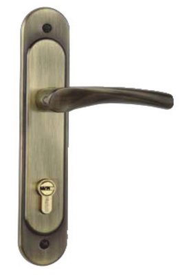 加安水平鎖 N5L8601V 匣式鎖 連體鎖 嵌入式水平鎖 青古銅 把手鋅合金材質 卡巴鑰匙 鎖匙組合70mm