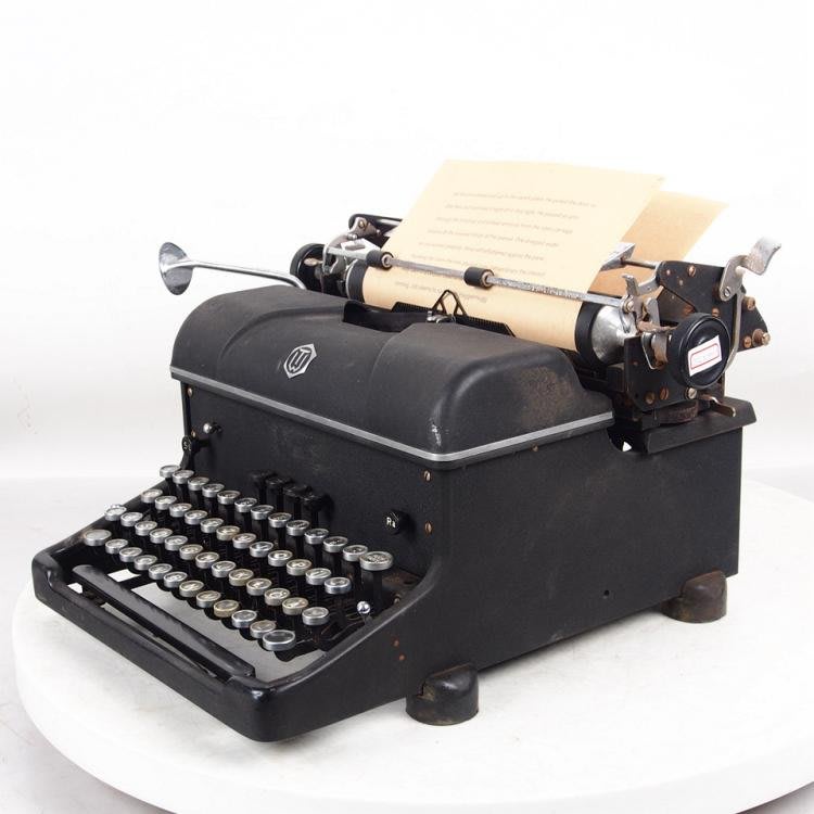 百寶軒1930年代西洋古董打字機Tornedo機械英文老式打字機功能 