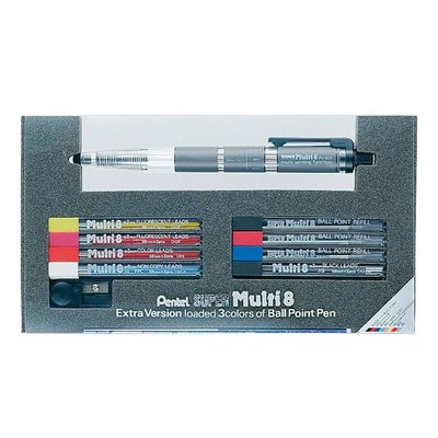 💓好市多代購/可協助售後💓 Pentel專家用8色機能筆套組 PH803ST 可裝填八種不同顏色屬性筆芯，一筆多用