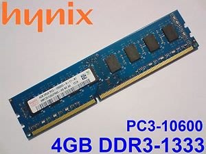【DreamShop】原廠Hynix海力士 桌上型 4GB DDR3 1333 雙面顆粒HMT351U6CFR8C-H9