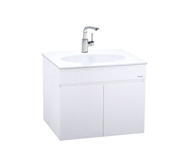 【AT磁磚店鋪】CAESAR 凱撒衛浴 LF5024C/B224C 一體瓷盆浴櫃組 洗面盆 龍頭 小資入手價
