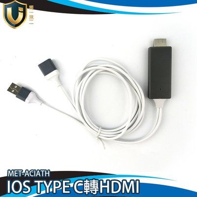 獨一無二 ACIATH IPHONE/IPAD/TYPE C轉HDMI訊號線(1M) 螢幕轉接線