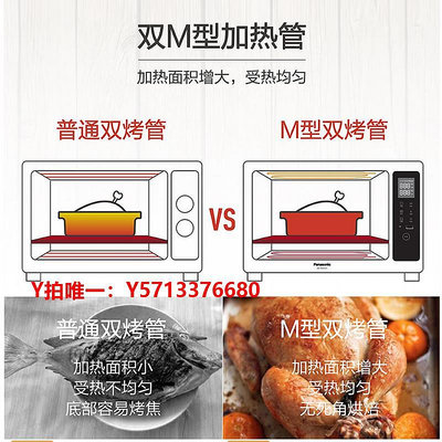 烤箱Panasonic 松下HM3810電烤箱家用烘焙多功能電子式智能控溫HM3260