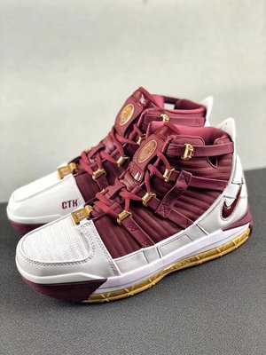 Nike Zoom LeBron III CTK QS LBJ 白紅 經典 中幫 籃球鞋 BQ2444-100 男鞋