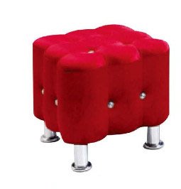【藝坊現代傢俱】QR 468 法式水鑽布方凳 穿鞋椅 休閒椅 餐椅 等候椅 餐廳 商業用 風格店