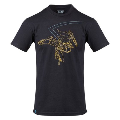【丹】暴雪商城_Overwatch Tracer Line Shirt - Men's 鬥陣特攻 閃光 男版 T恤
